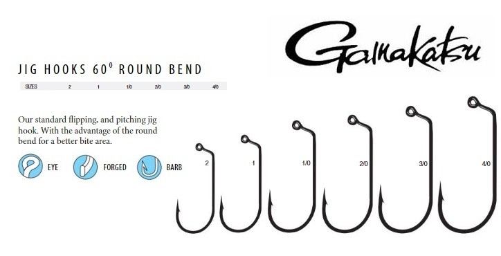 Ganci Gamakatsu 60415-25 NS – 25 Pezzi Misura 5/0 – Jig Piombati 90° Filo Pesante Nero - Foto 2