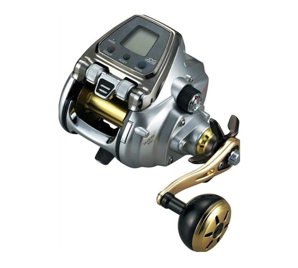 Daiwa SEABORG 500AT 電動リール Carretilha Elétrica Daiwa Seaborg 500jp Cor Cinza-escuro Lado Da