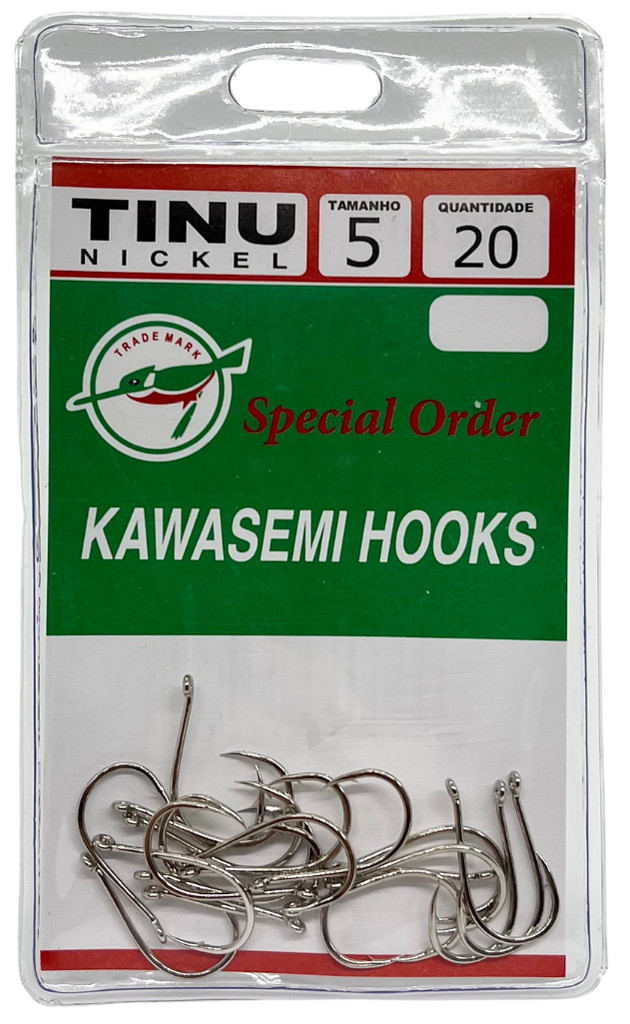 Maripesca | Anzol Kawasemi Tinu Nickel 5 - c/ Fisga - (20 unid)
