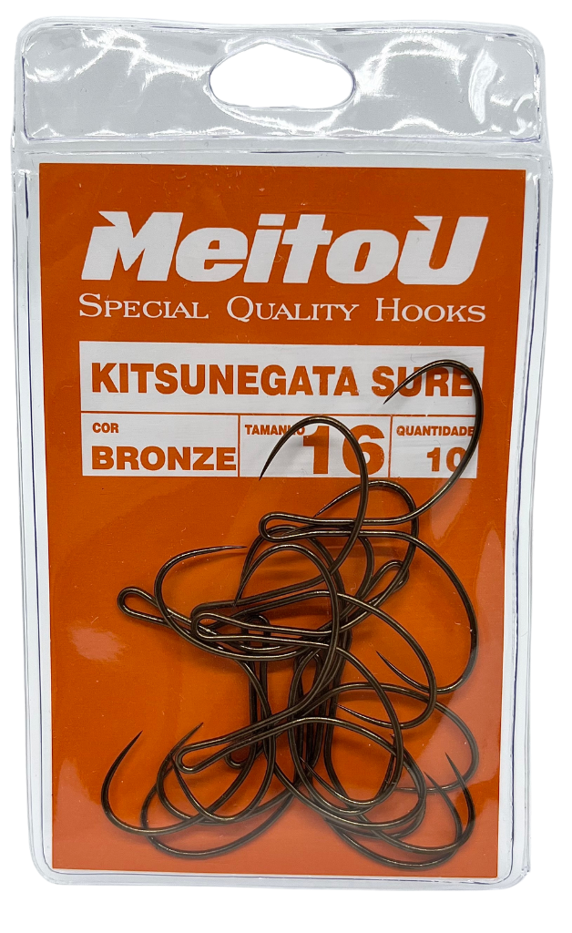 【youknowG】 2本(４本セット )【A-2】 Maripesca | Anzol Meitou Kitsunegata Sure (Tamanhos a escolher)