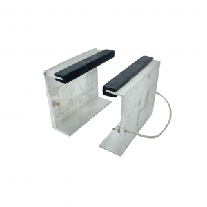 Base (calço) de alumínio para suporte de barco (5cm x 6cm)