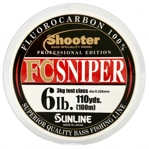 Linha Sunline - Fluorcarbono Shooter FC Sniper - 100m - (Tamanhos a escolher)